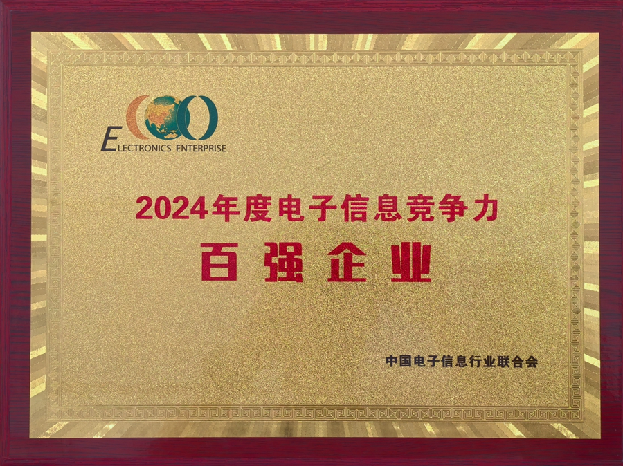 2024年度電子信息競爭力百強(qiáng)企業(yè)